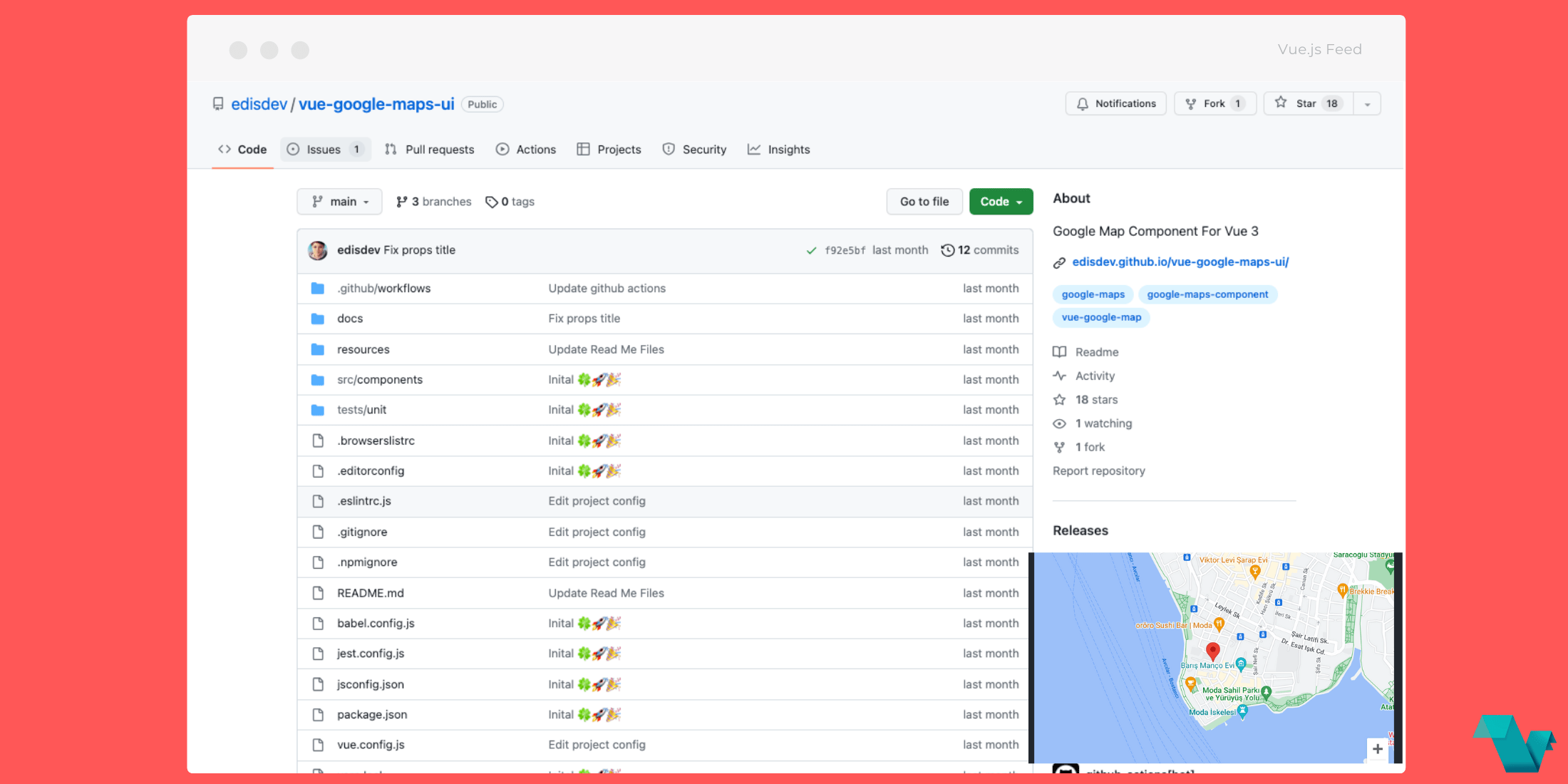 Vuegooglemapsui Google maps X Vue 3 Vue.js Feed